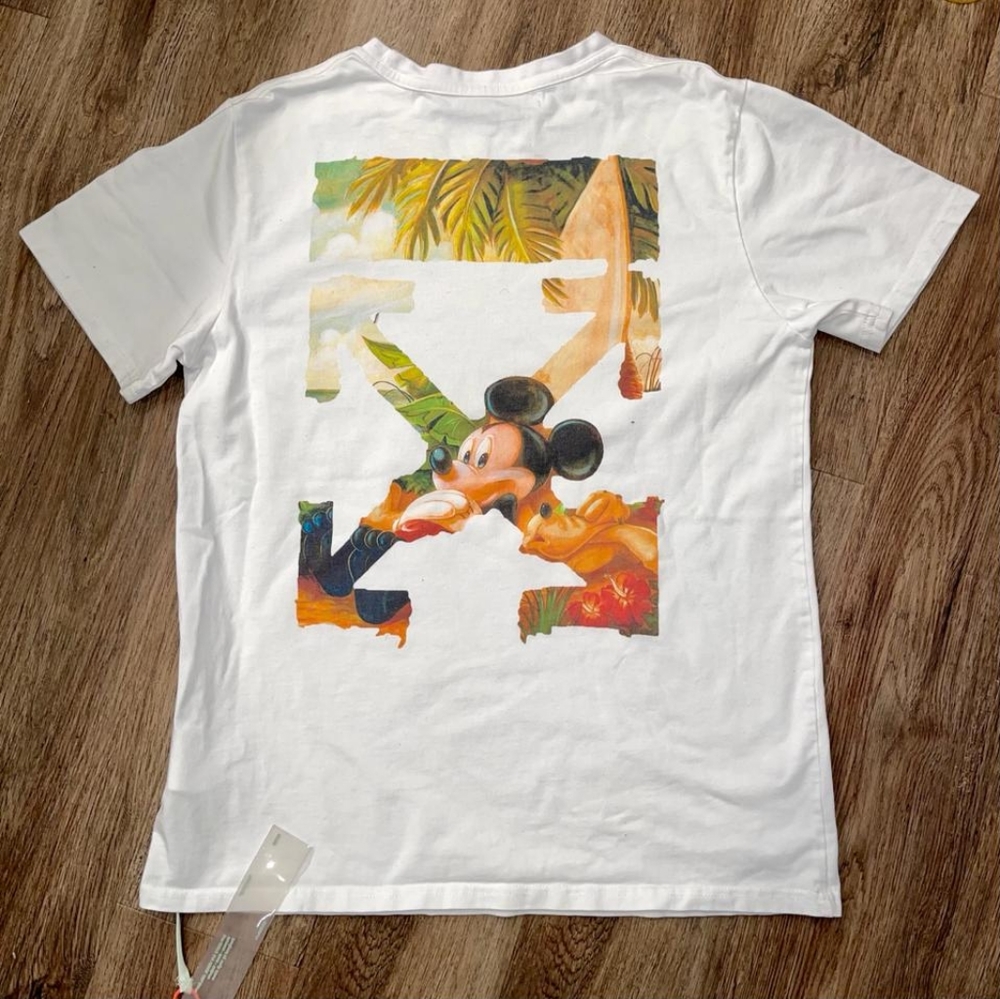 Off white Mickey mouse shirt
